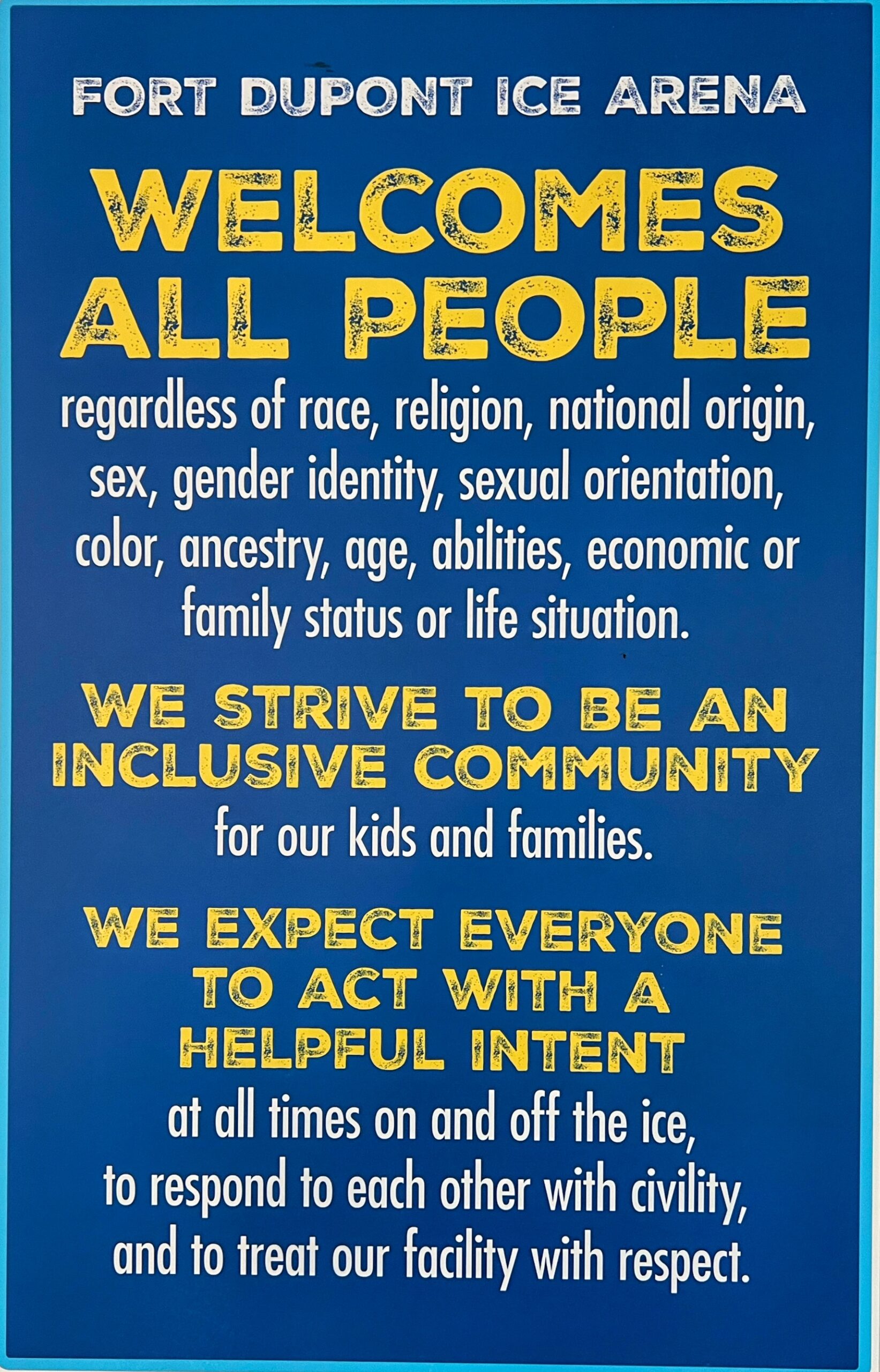 Welcome Statement Poster